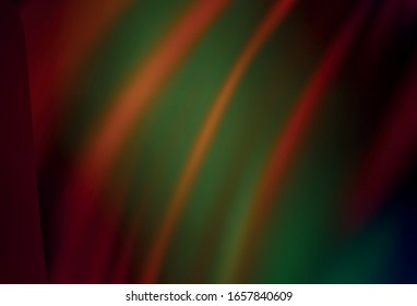 Dark Green, Red vector abstract bright pattern. Colorful abstract illustration with gradient. Background for a cell phone.