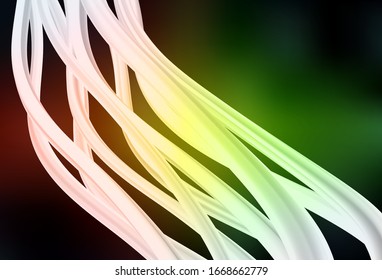 Dark Green, Red vector abstract blurred background. Glitter abstract illustration with gradient design. New design for your business.