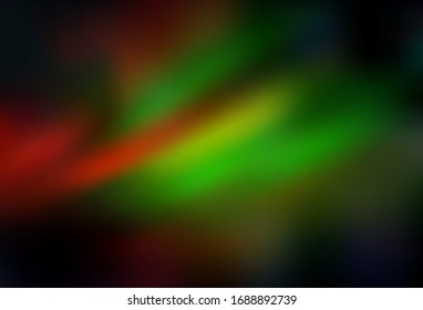 Dark Green, Red vector abstract blurred background. Colorful abstract illustration with gradient. Background for a cell phone.