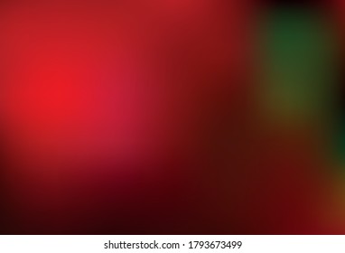 Verde oscuro, vector rojo abstracto patrón brillante. Una elegante ilustración brillante con gradiente. El mejor diseño borroso para su negocio.