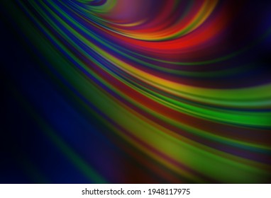 Dark Green, Red vector abstract blurred background. A completely new colored illustration in blur style. New way of your design.
