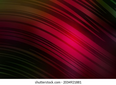 Dark Green, Red vector abstract blurred layout. Colorful illustration in abstract style with gradient. Completely new design for your business.
