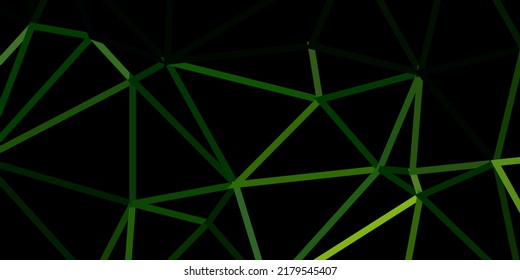 Dunkelgrüne, rote Vektorgrafik abstrakte Dreiecksstruktur. Moderne abstrakte Illustration mit polygonalen Dreiecken. Ihr Geschäftszeichen.