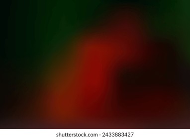 Dark Green, Red vector abstract template. A completely new color illustration in a bokeh style. Brand new style for your business design.