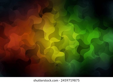 Dark Green, Red vector abstract polygonal pattern. Elegant bright polygonal illustration with gradient. Brand new design for your business.