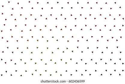 Dark Green, Red vector abstract colorful background, which consist of triangles. Pattern with colored triangles on white background.