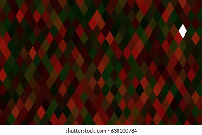 Dark Green, Red vector abstract polygonal template. Colorful illustration in abstract style with gradient. A completely new template for your business design.