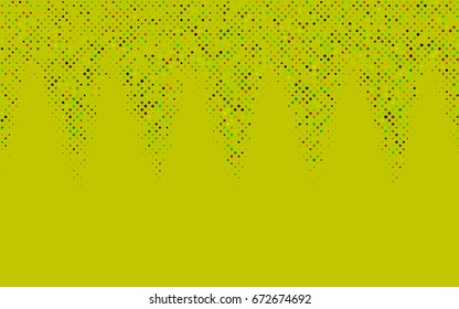 Dark Green, Red vector abstract pattern with circles. Geometry template for your business design. Background with colored spheres.