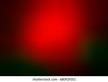 Dark Green, Red vector abstract blurred background. Modern geometrical abstract illustration with gradient. A new texture for your design.