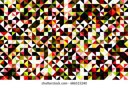 Dark Green, Red vector abstract mosaic template. Colorful illustration in abstract style with gradient. The textured pattern can be used for background.
