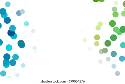 Dark Green, Red vector abstract pattern with circles. Geometry template for your business design. Background with colored spheres.