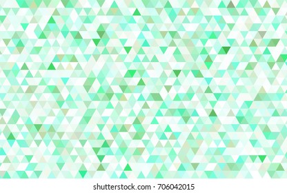 Dark Green, Red vector abstract mosaic template. Creative geometric illustration in Origami style with gradient. The completely new template can be used for your brand book.
