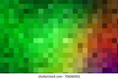 Dark Green, Red vector abstract textured polygonal background. Blurry rectangular design. The pattern with repeating rectangles can be used for background.