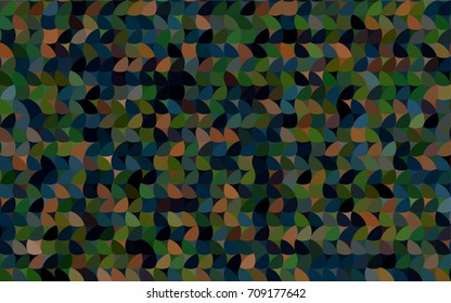 Dark Green, Red vector abstract pattern with circles. Geometry template for your business design. Background with colored spheres.