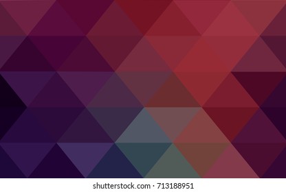 Dark Green, Red vector abstract textured polygonal background. Blurry triangle design. Pattern can be used for background.