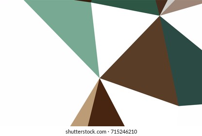 Dark Green, Red vector abstract colorful background, which consist of triangles. Pattern with colored triangles on white background.