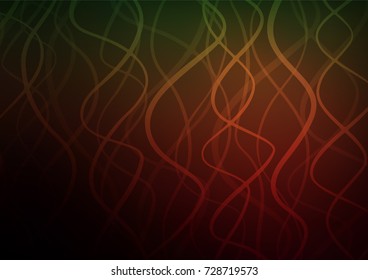 Dark Green, Red vector abstract doodle pattern. Sketchy hand drawn doodles on blurred background. The completely new template can be used for your brand book.