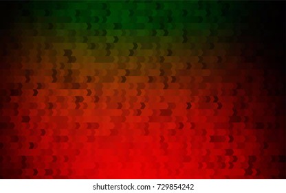 Dark Green, Red vector abstract textured polygonal background. Blurry rectangular design. The pattern with repeating rectangles can be used for background.