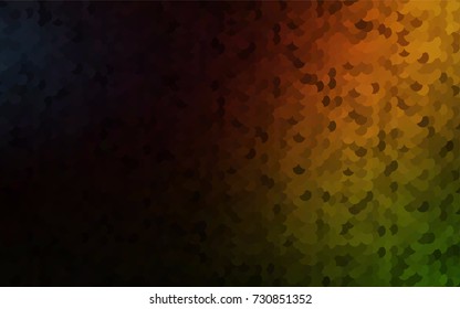 Dark Green, Red vector abstract pattern with circles. Geometry template for your business design. Background with colored spheres.