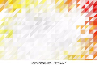 Dark Green, Red vector abstract colorful background, which consist of triangles. Pattern with colored triangles on white background.