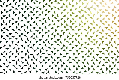 Dark Green, Red vector abstract colorful background, which consist of triangles. Pattern with colored triangles on white background.