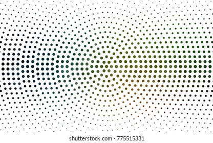 Dark Green, Red vector abstract pattern with circles. Geometry template for your business design. Background with colored spheres.