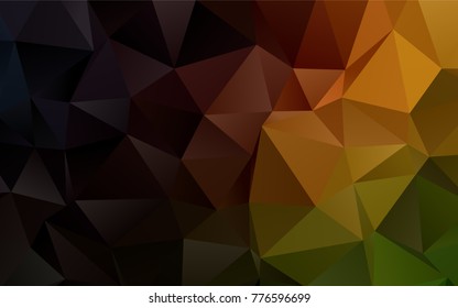 Dark Green, Red vector abstract mosaic background. Shining colored illustration in a brand-new style. The completely new template can be used for your brand book.