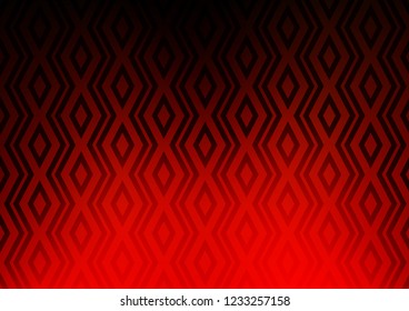 Dark Green, Red vector backdrop with lines, cubes. Shining colorful illustration with lines, rectangles. Backdrop for TV commercials.