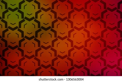 Dark Green, Red vector backdrop with wry lines. Brand new colorful illustration in simple style. Abstract design for your web site.