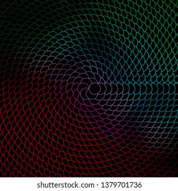 Dark Green, Red vector backdrop with circles. Glitter abstract illustration with colorful drops. Pattern for websites, landing pages.