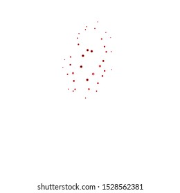 Dark Green, Red vector backdrop with circles. Illustration with set of shining colorful abstract spheres. New template for your brand book.