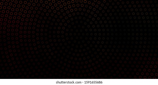 Dark Green, Red vector backdrop with dots. Abstract colorful disks on simple gradient background. New template for a brand book.