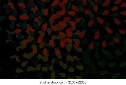 Dark Green, Red vector backdrop with memphis shapes. Illustration with colorful gradient shapes in abstract style. Simple design for your web site.