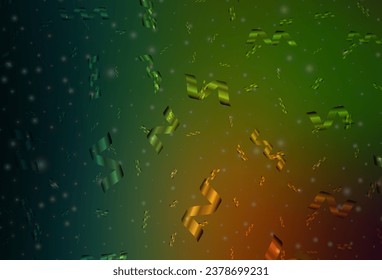 Dark Green, Red vector backdrop in holiday style. Simple gradient illustration with Christmas attributes. Pattern for booklets, leaflets of education.
