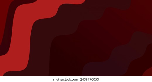 Dark Green, Red vector backdrop with curves. Colorful illustration with curved lines. Best design for your posters, banners.