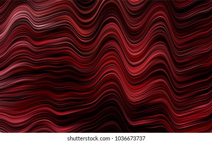 Dark Green, Red vector background with bubble shapes. Modern gradient abstract illustration with bandy lines. A new texture for your  ad, booklets, leaflets.