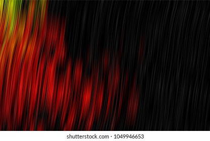 Dark Green, Red vector background with abstract lines. Creative illustration in halftone marble style with gradient. The template for cell phone backgrounds.