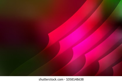 Dark Green, Red vector background with straight lines. Modern geometrical abstract illustration with Lines. Template for your beautiful backgrounds.