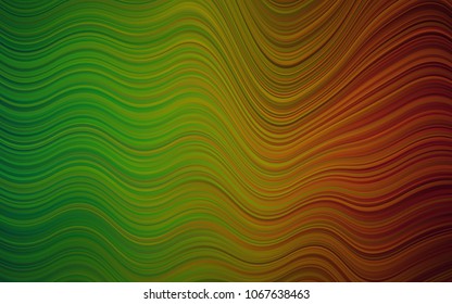 Dark Green, Red vector background with bubble shapes. Brand-new colored illustration in marble style with gradient. A completely new marble design for your business.