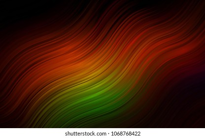 Dark Green, Red vector background with bubble shapes. A completely new color illustration in marble style. A completely new memphis design for your business.