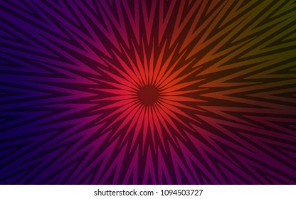 Dark Green, Red vector background with straight lines. Glitter abstract illustration with colored sticks. Smart design for your business advert.