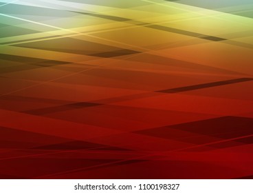Dark Green, Red vector background with straight lines. Modern geometrical abstract illustration with staves. Best design for your ad, poster, banner.
