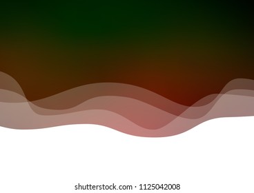 Dark Green, Red vector background with lamp shapes. Creative illustration in halftone marble style with gradient. A completely new marble design for your business.