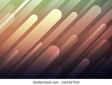 Dark Green, Red vector background with straight lines. Blurred decorative design in simple style with lines. The template can be used as a background.