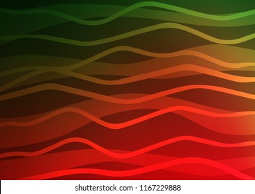 Dark Green, Red vector background with straight lines. Blurred decorative design in simple style with lines. The pattern can be used for busines ad, booklets, leaflets