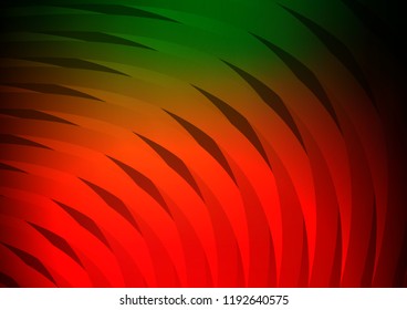 Dark Green, Red vector background with straight lines. Blurred decorative design in simple style with lines. The pattern can be used as ads, poster, banner for commercial.