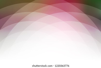 Dark Green, Red vector background with liquid shapes. A vague circumflex abstract illustration with gradient. A completely new template for your business design.