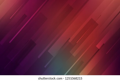 Dark Green, Red vector background with straight lines. Decorative shining illustration with lines on abstract template. Smart design for your business advert.