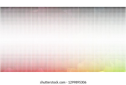 Dark Green, Red vector  background with spots. Abstract illustration with colored bubbles in nature style. Pattern for ads, leaflets.