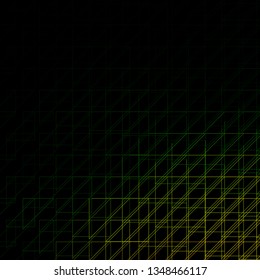 Dark Green, Red vector background with lines. Gradient abstract design in simple style with sharp lines. Pattern for ads, commercials.